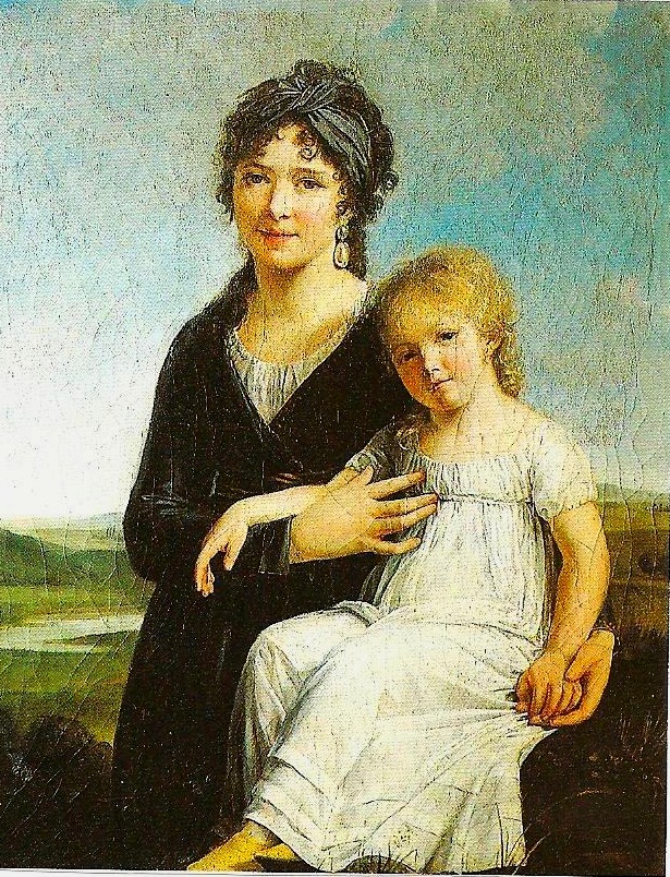 « Portrait de l’auteur et de sa fille » Constance Charpentier – Salon de 1799 – Huile sur toile – 81x103 cm. – Vente Monaco 7 décembre 1990 - © Christie’s
