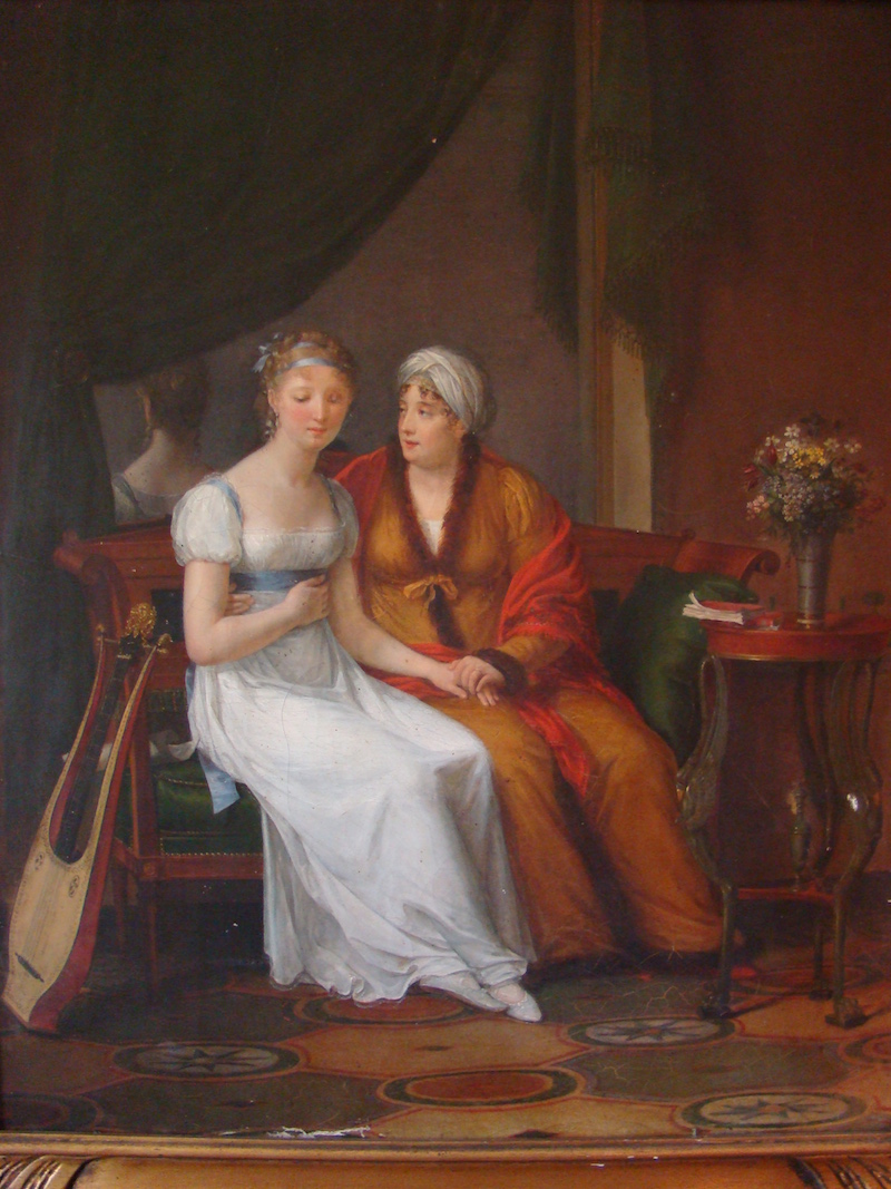 « Une mère recevant la confidence de sa fille », Constance Charpentier – Salon de 1812 - Huile sur toile – Coll. part. - © cl. auteur