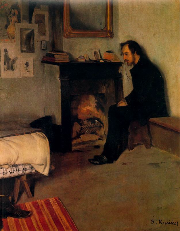 Portrait d'Erik Satie par Rusinol
